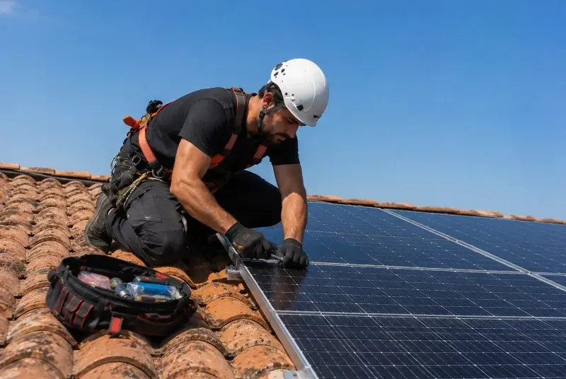 Maintenance et monitoring de panneaux solaires à Mézos